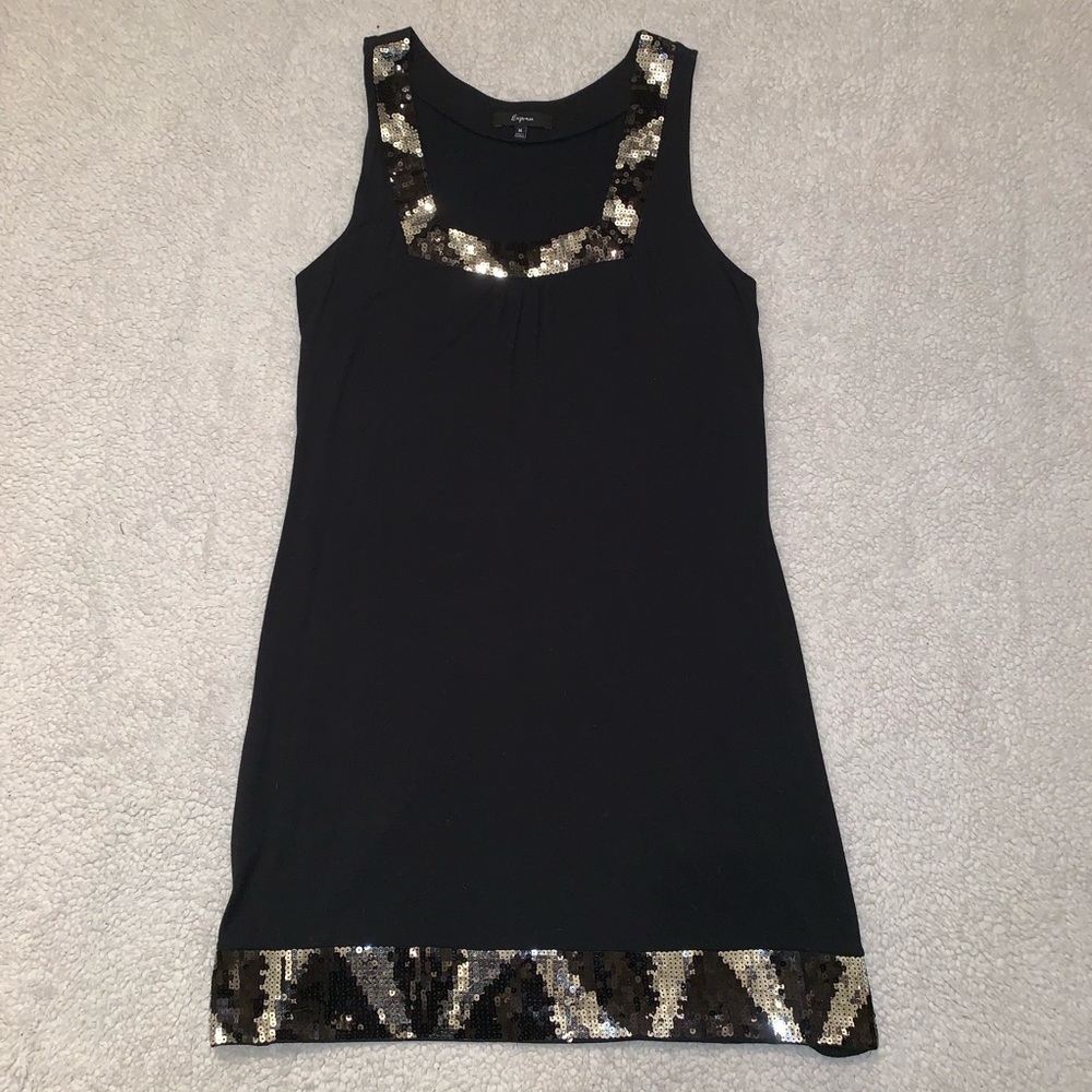 *Sale* Express Black Dress with Sequins